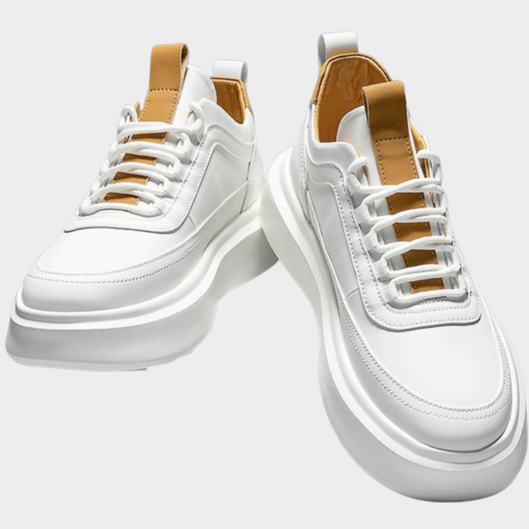 Men's Trendy Sneakers – Breathable Casual Shoes – Inner Heightened Sole – Vulcanized Design – Comfortable Fit – Multiple Colours