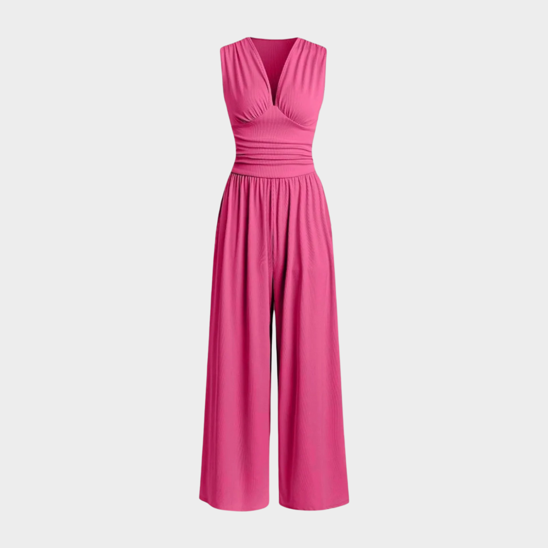 Women’s Sleeveless Jumpsuit – Chic Wide-Leg Design – Comfortable Fit – Elegant Versatile Style – Multiple Colours