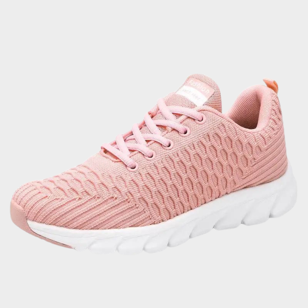 Women's Sneakers – Lightweight Mesh Trainers – Breathable & Comfortable – Lace-Up Design – Multiple Colours