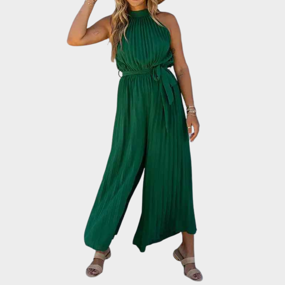 Women Jumpsuit – Off-the-Shoulder Halter Neck Design with Comfortable Fit Cotton Blend – Multiple Colours