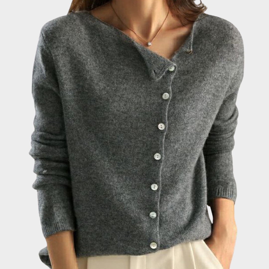 Women's Knitted Cardigan – Elegant Button Design – Soft & Cozy – Multiple Colours