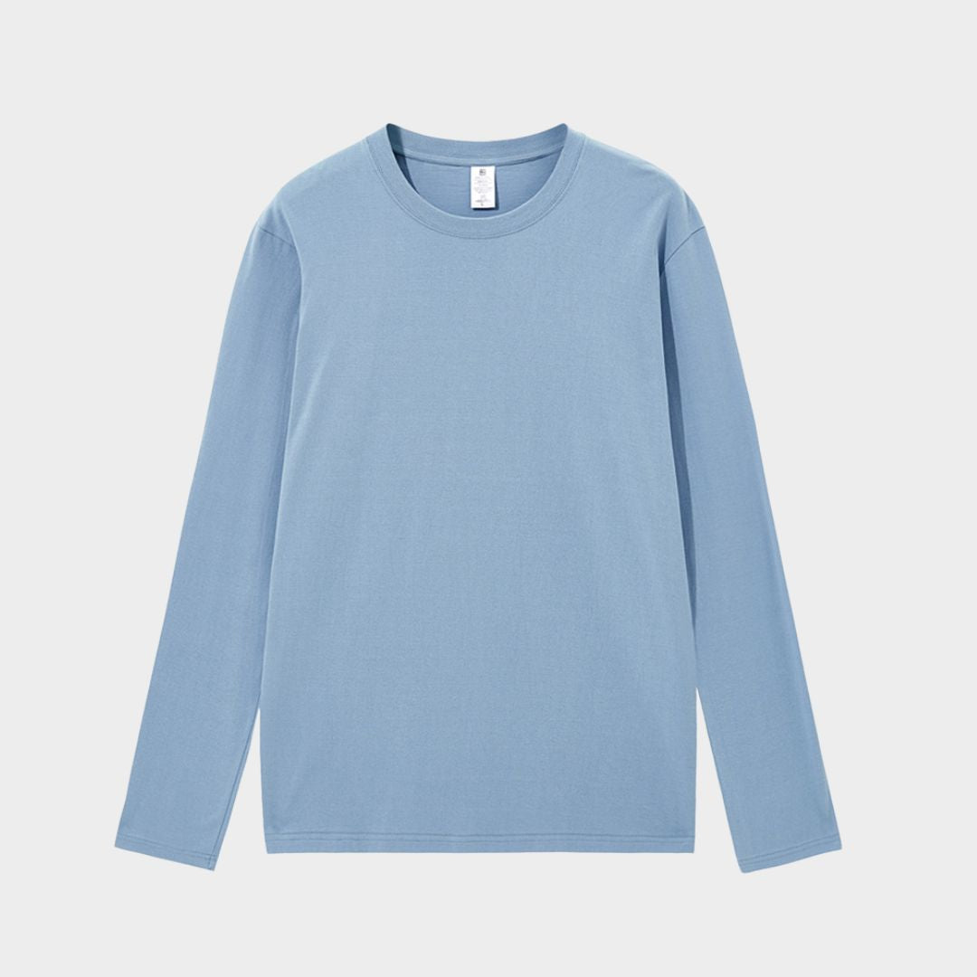 Women’s Cotton Long Sleeve T-Shirt - Casual Solid Basic Top (White, Black, and More)