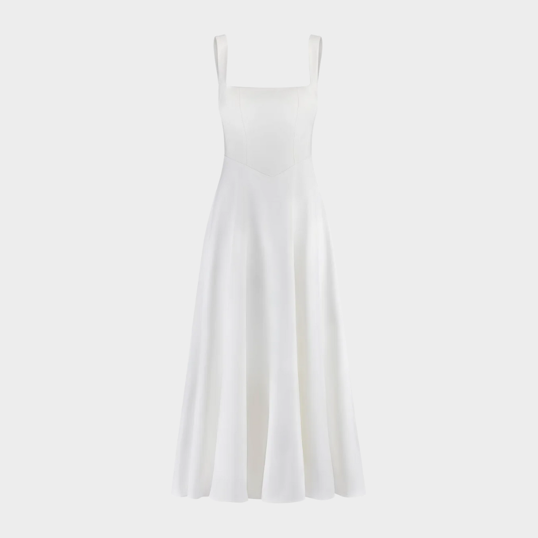 Women’s Midi Dress – Flattering Fit with Cinched Waist – Lightweight Fabric – Feminine Silhouette for Casual to Formal Wear – Multiple Colours
