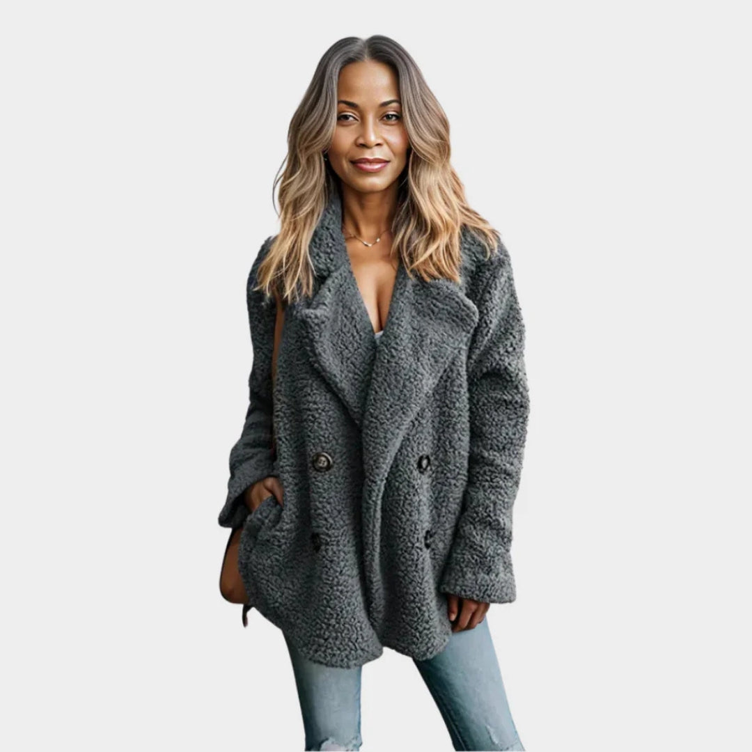 Women’s Fluffy Teddy Coat – Warm Artificial Fleece, Winter Jacket, Cozy Fit, Multiple Colors