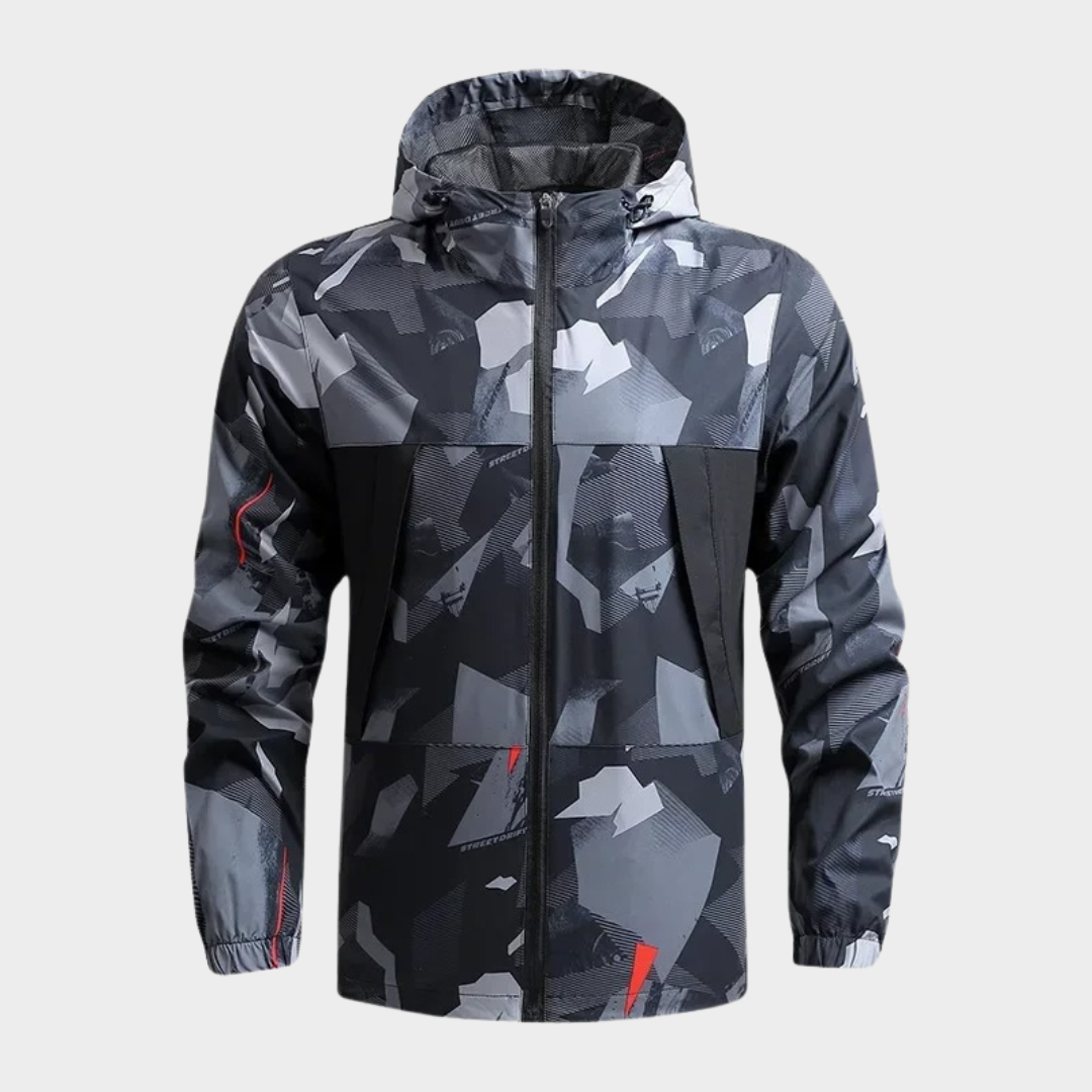 Men’s Waterproof Hooded Outdoor Hiking Jacket – Windbreaker Casual Fitness Coat – Multiple Colours