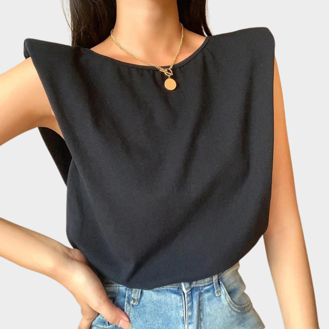 Women Relaxed Fit Top – Short Sleeve Casual Blouse with Extended Shoulders and Comfortable Fiber Blend – Multiple Colours
