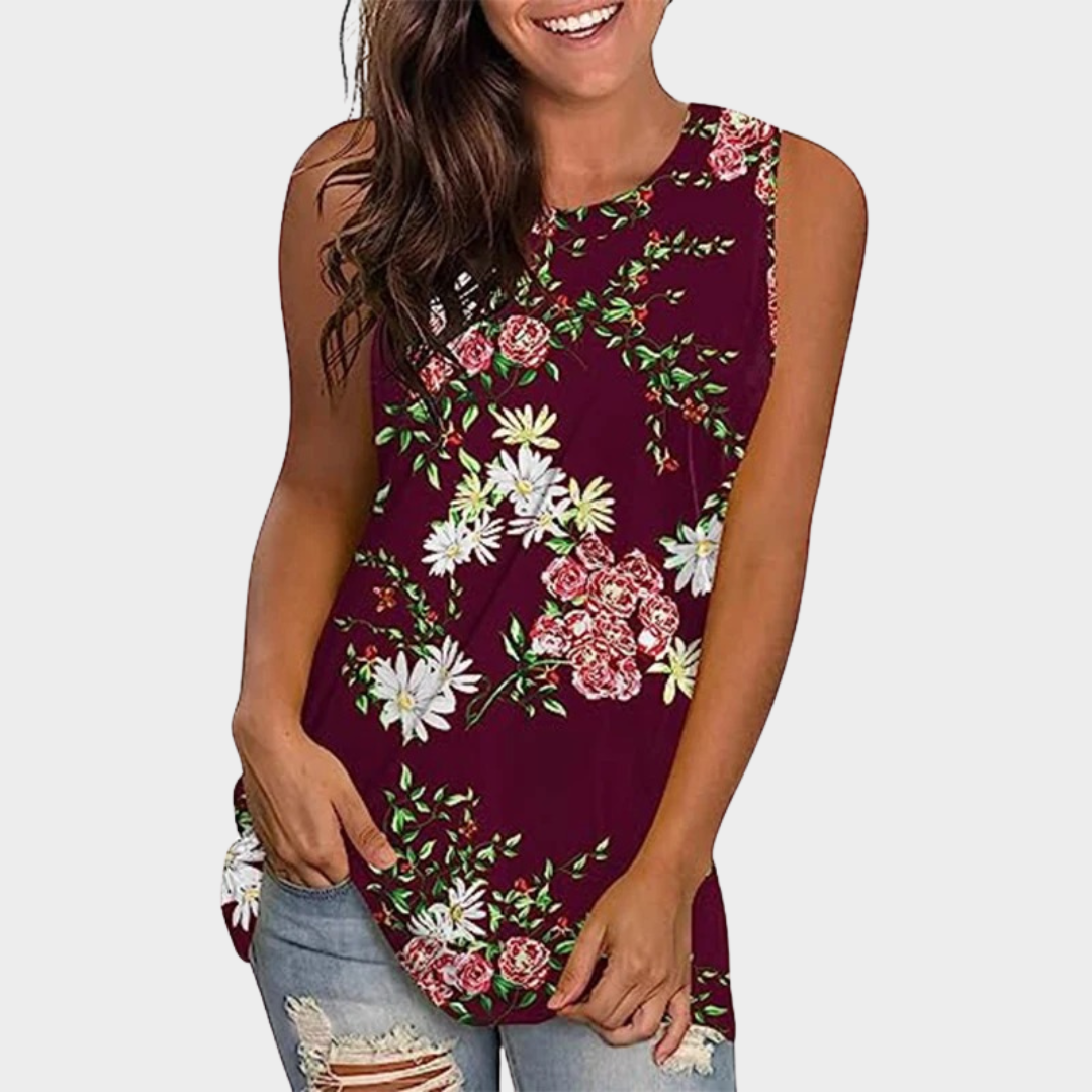 Women’s 3D Print Sleeveless Tank Top – Off Shoulder Casual Vest – Relaxed Fit Y2K Streetwear Camisole – Multiple Colours