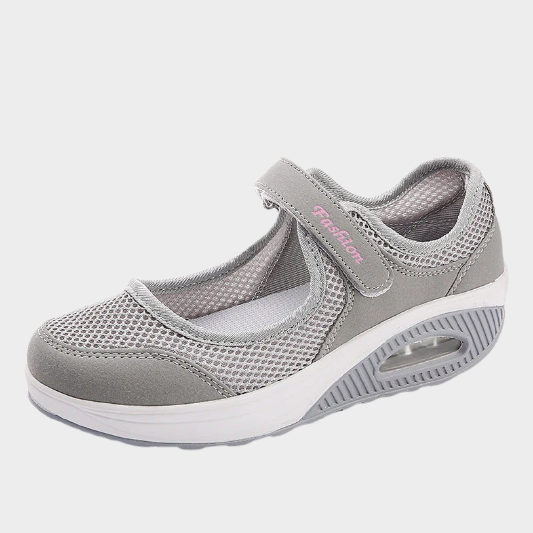 Women’s Platform Running Sneakers – Breathable Mesh Wedge Trainers – Lightweight Casual Walking Shoes – Multiple Colours