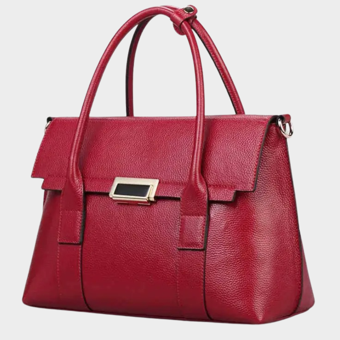 Women Handbag – Genuine Leather Briefcase with Large Capacity and Structured Design – Multiple Colours