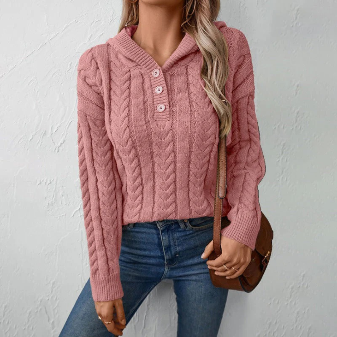 Women Knitted Turtleneck Sweater – Loose Fit Soft Comfortable Pullover Top – Multiple Colours