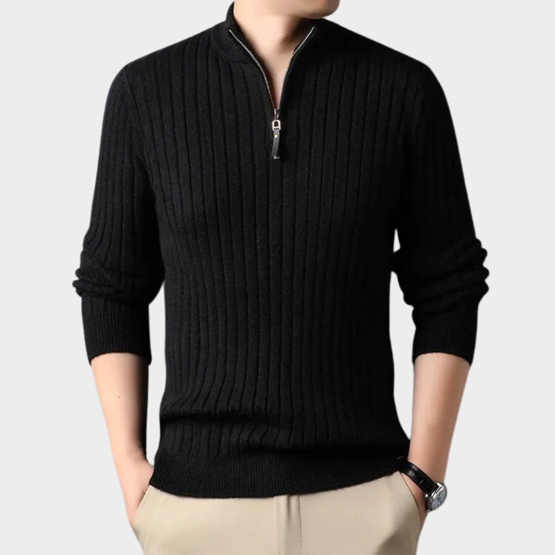Winter Men's Slim Fit Turtleneck Sweater – Casual Knitted Tops in Beige, Black, and More