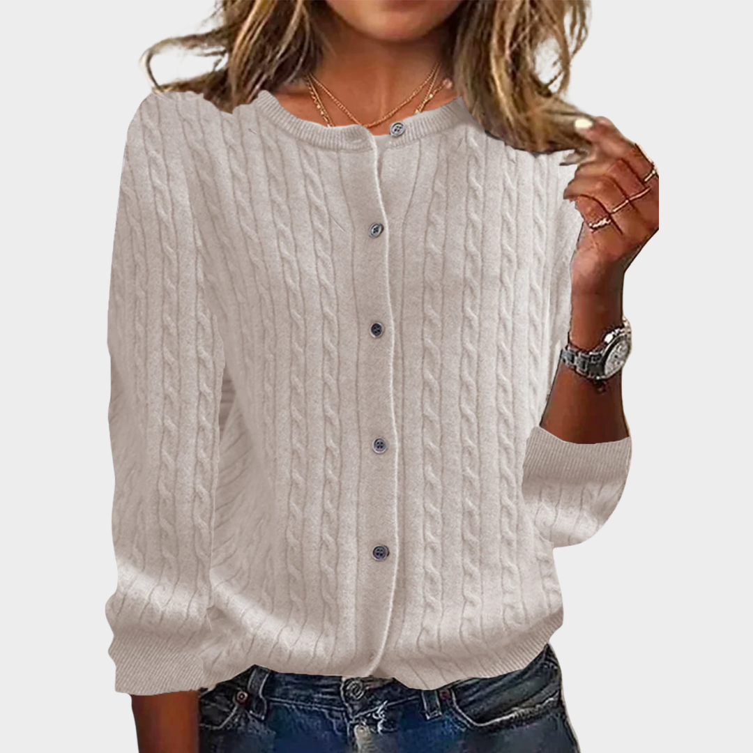 Women’s Knit Cardigan – Lightweight Elegant Streetwear Sweater Coat with Casual Fit – Multiple Colours