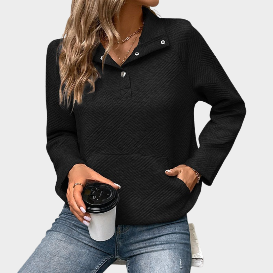 Women’s Loose Fit Long Sleeve Sweatshirt – Casual Vintage Pullover Top Streetwear – Soft Comfortable Fabric – Multiple Colours