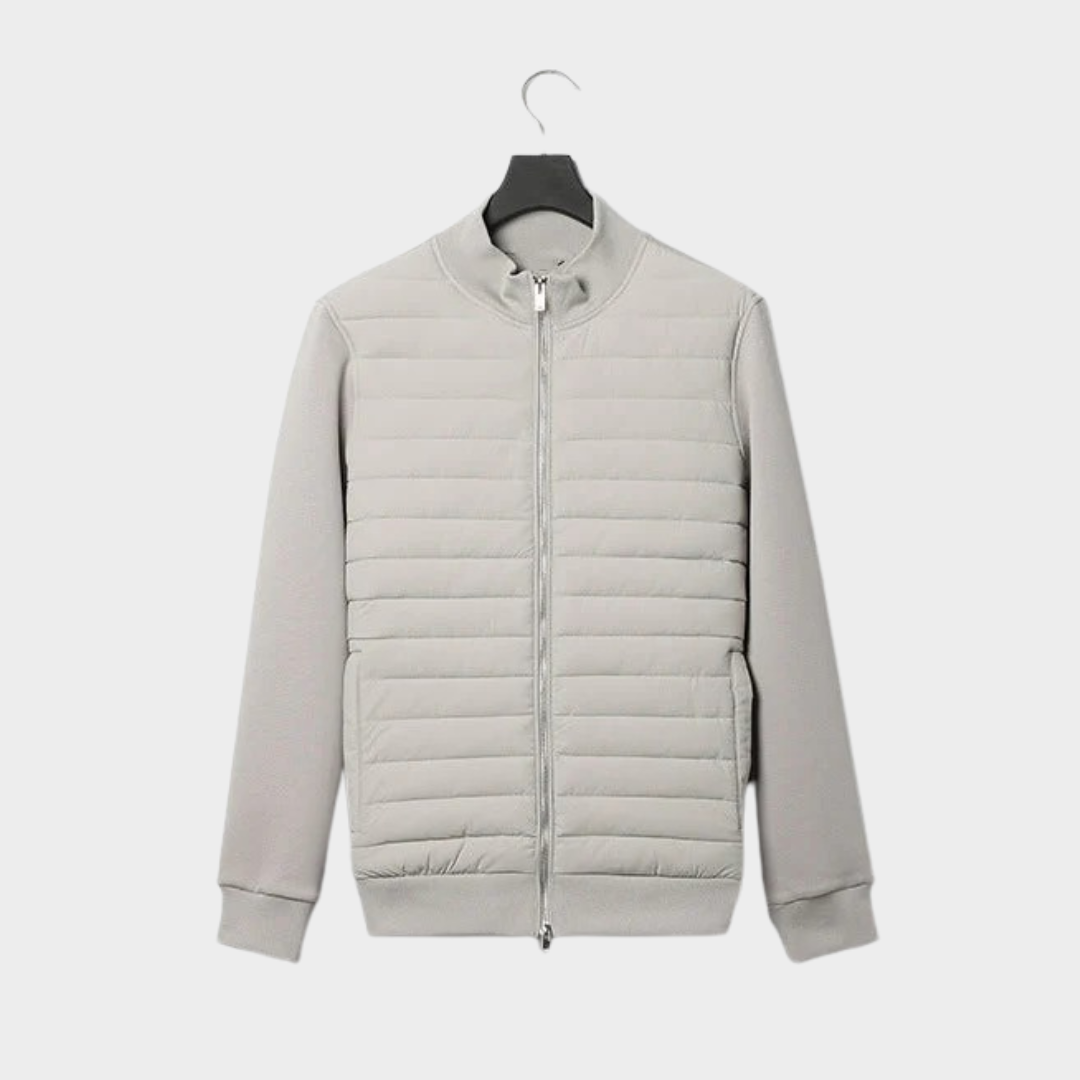 Men’s Lightweight Quilted Jacket – Regular Fit Breathable Stand Collar – Polyester Blend – Multiple Colours