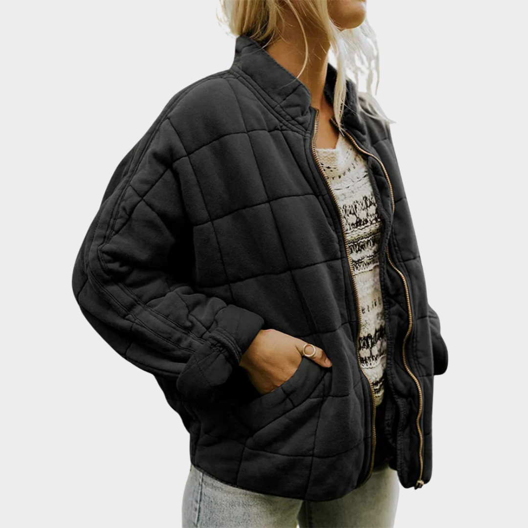 Women’s Elegant Coat – Oversized Padded Jacket with Relaxed Fit and Practical Pockets – Lightweight Warmth – Multiple Colours