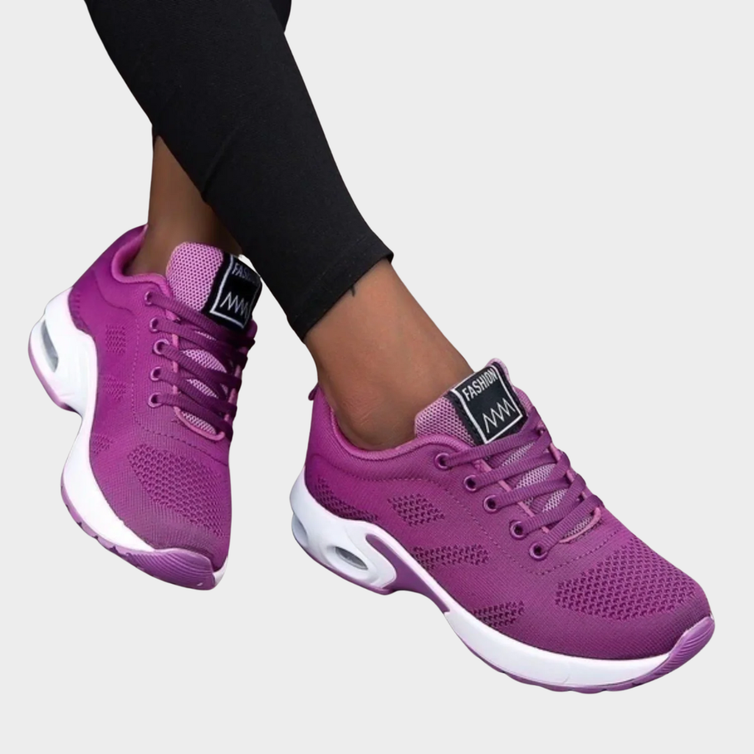 Women’s Lightweight Running Shoes – Breathable Casual Trainers – Lace-Up Sports Fit with Cushioned Sole – Multiple Colours