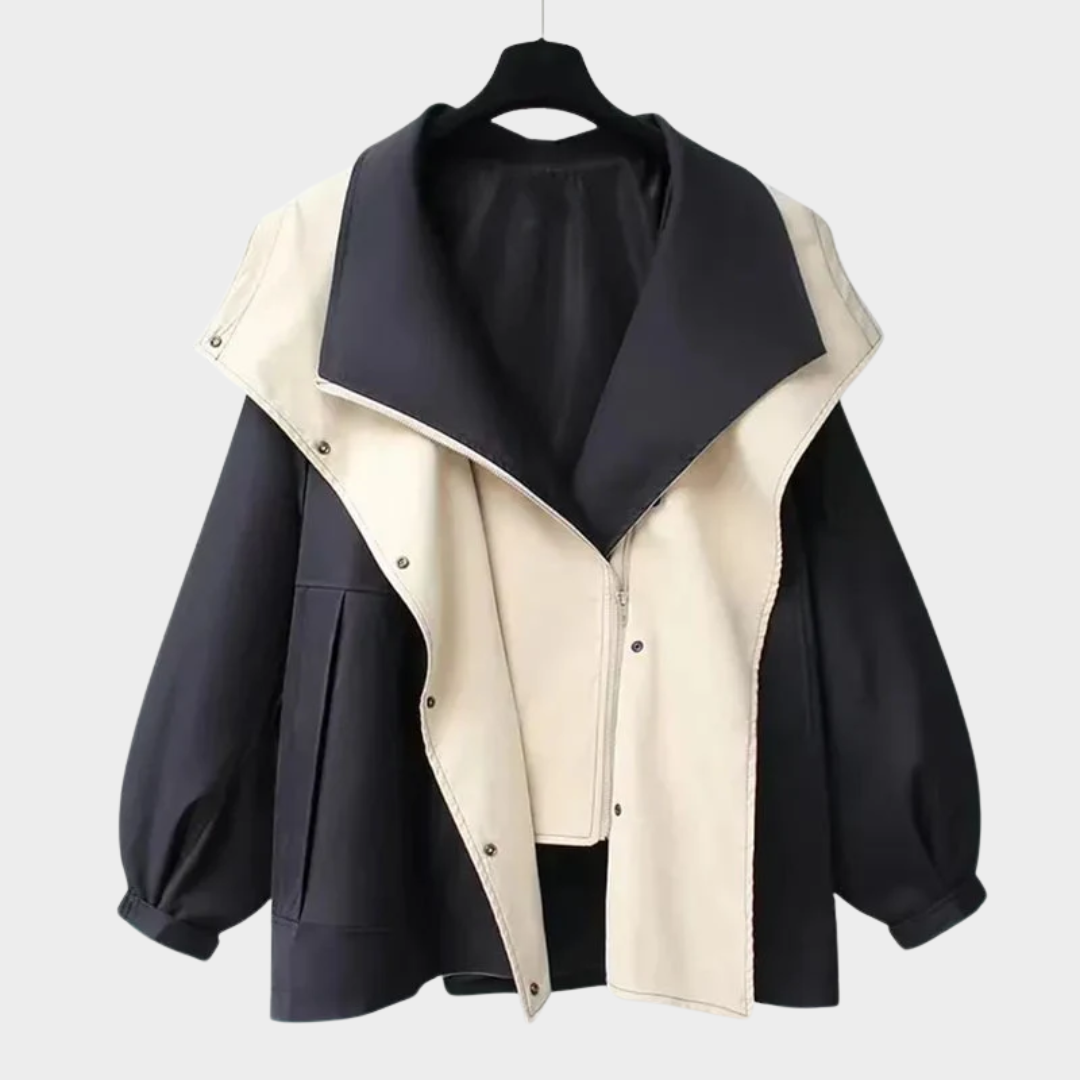 Women’s Windbreaker Jacket – Waterproof and Windproof Mid-Length Coat with Drawcord Waist and Double Layer Design – Multiple Colours