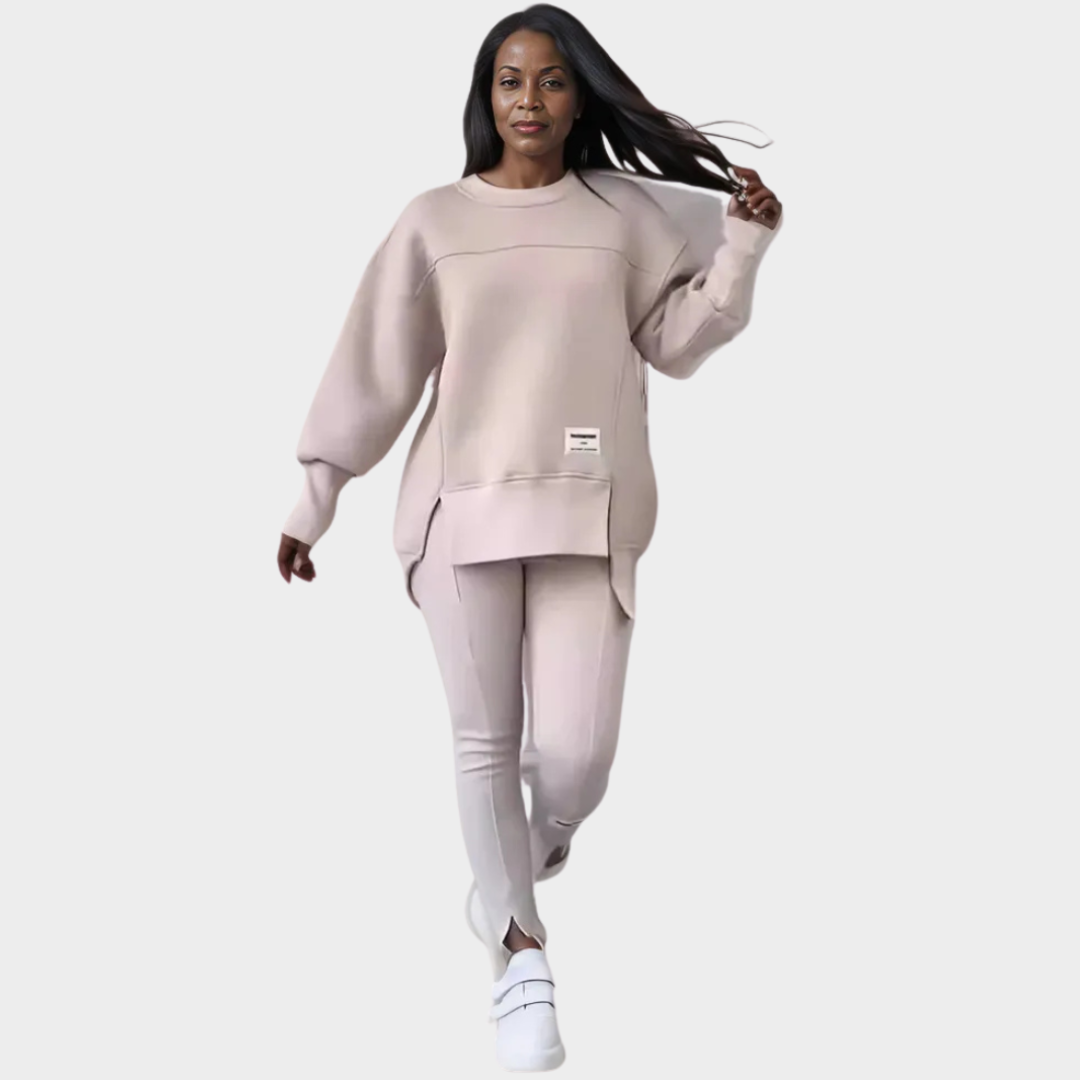 Women’s Two-Piece Sports Set – Loose Hoodie & Fitted Leggings, Warm and Comfortable, Multiple Colors