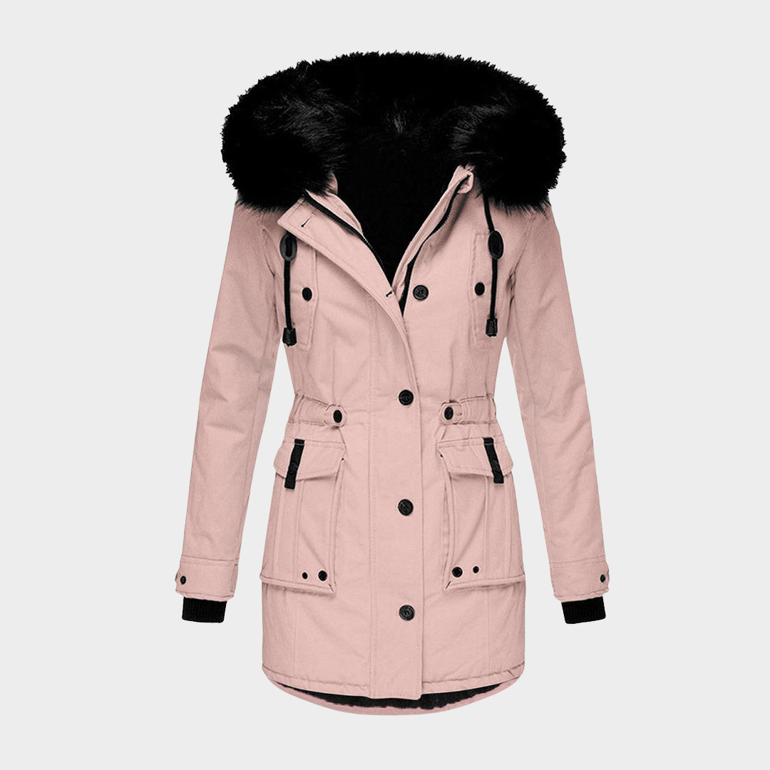 Women's Hooded Cotton Padded Jacket - Thick Warm Coat - Long Length - Multiple Colours