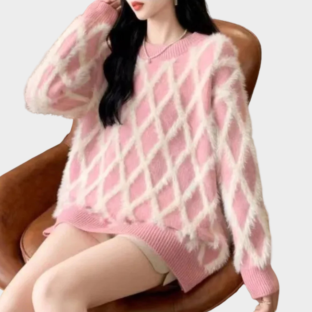 Women’s Knit Sweater – Loose Fit – Long Sleeves – Soft & Warm – Pullover Style – Multiple Colours