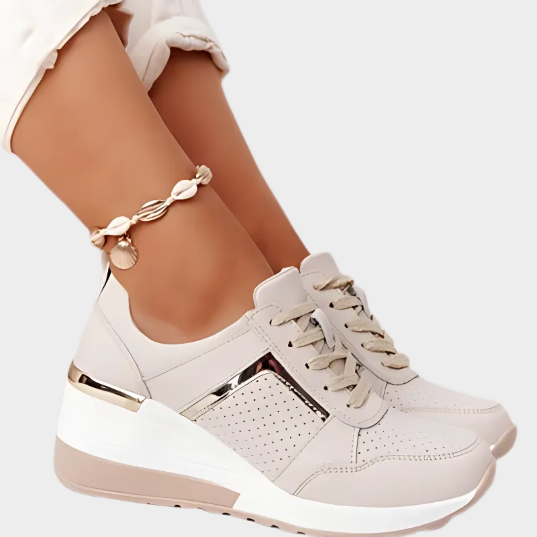 Women's Platform Sneakers – Casual Wear-Resistant Shoes – Lightweight & Comfortable – Multiple Colours