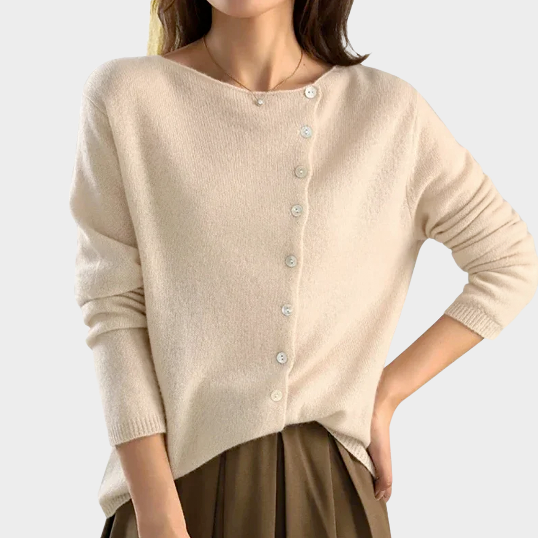 Women's Knitted Cardigan – Elegant Button Design – Soft & Cozy – Multiple Colours