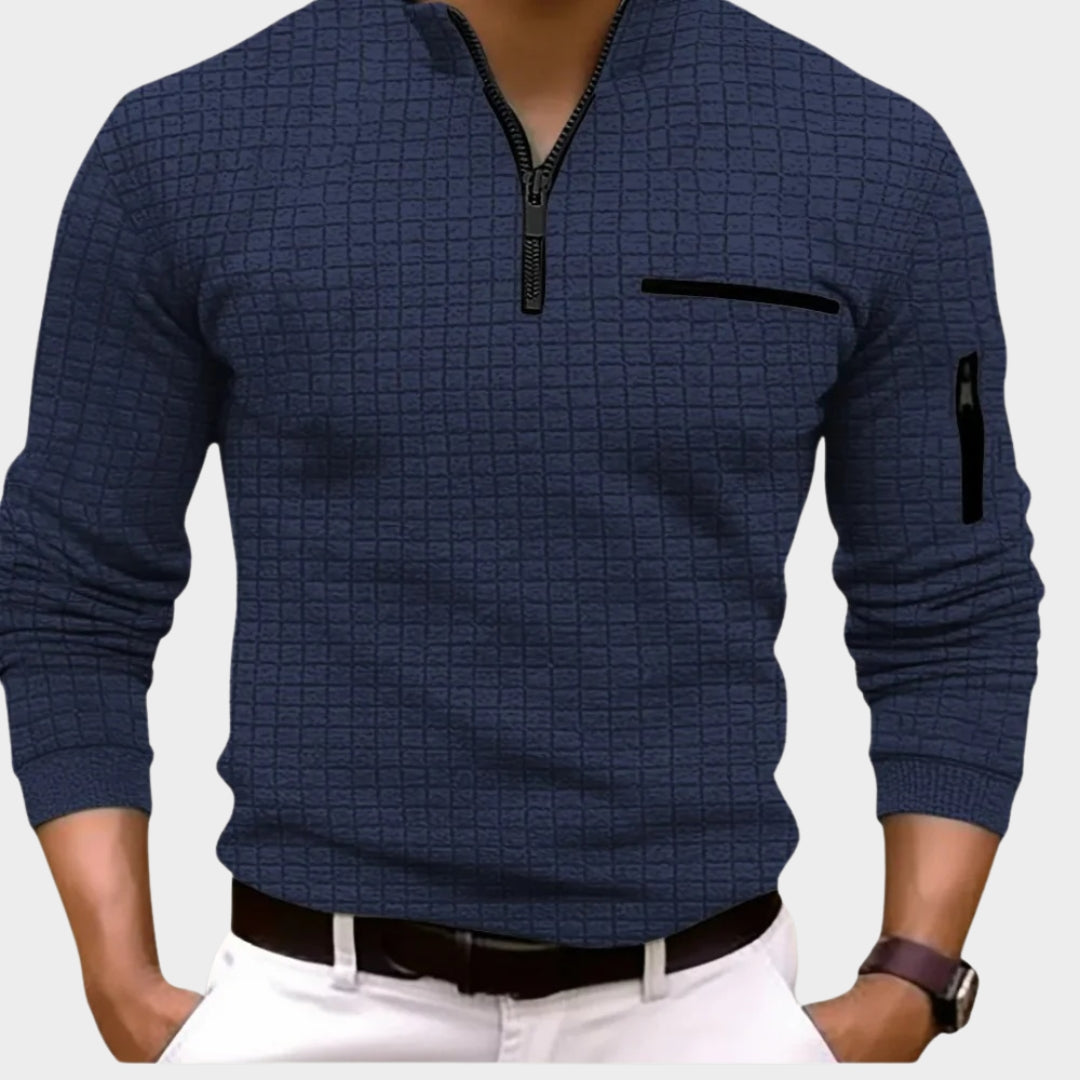Men - Long Sleeve Polo Shirt - Stylish & Comfortable - Multiple Colours