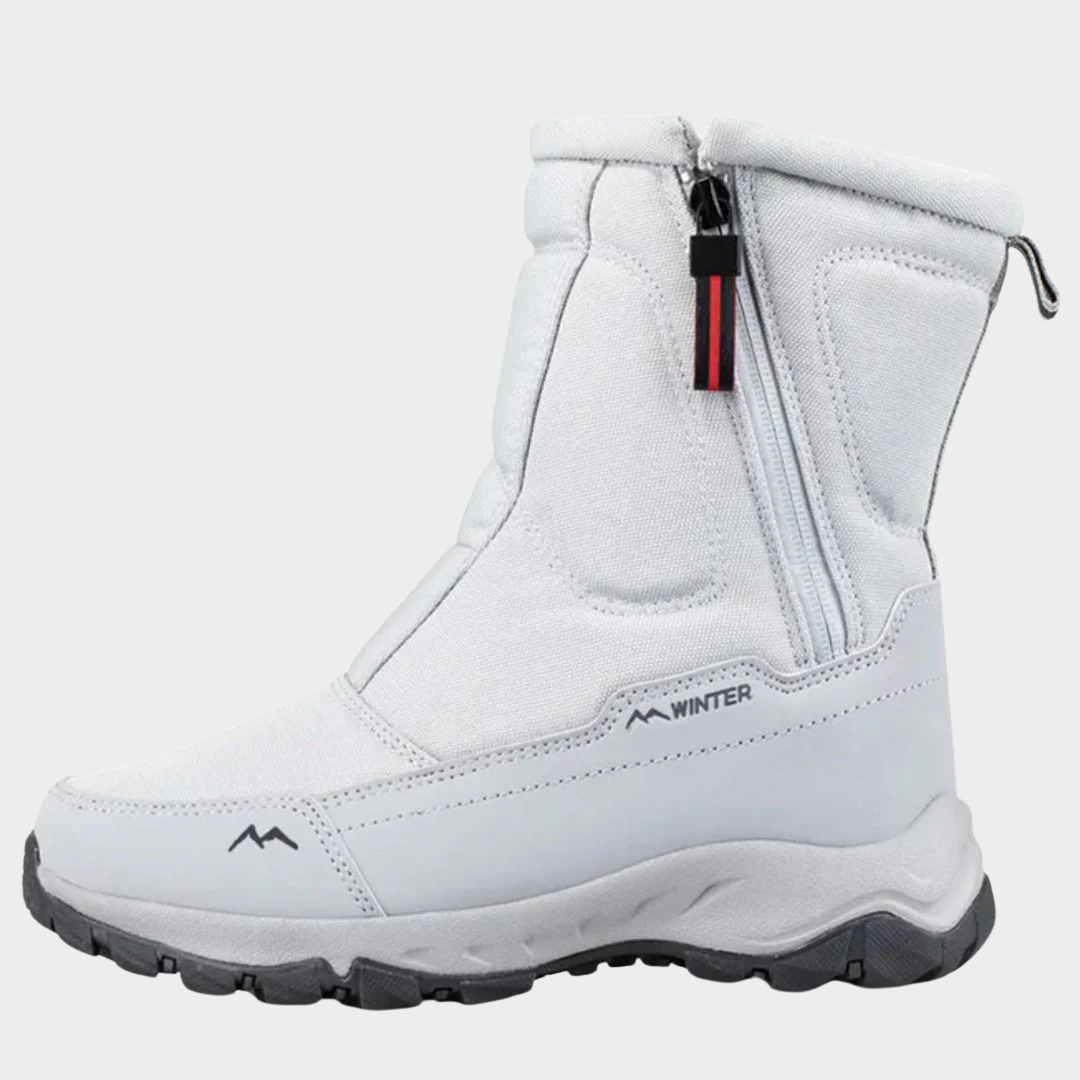 Men’s Warm High-Top Ankle Boots – Plush Lined Comfortable Outdoor Snow Boots with Zipper – Multiple Colours