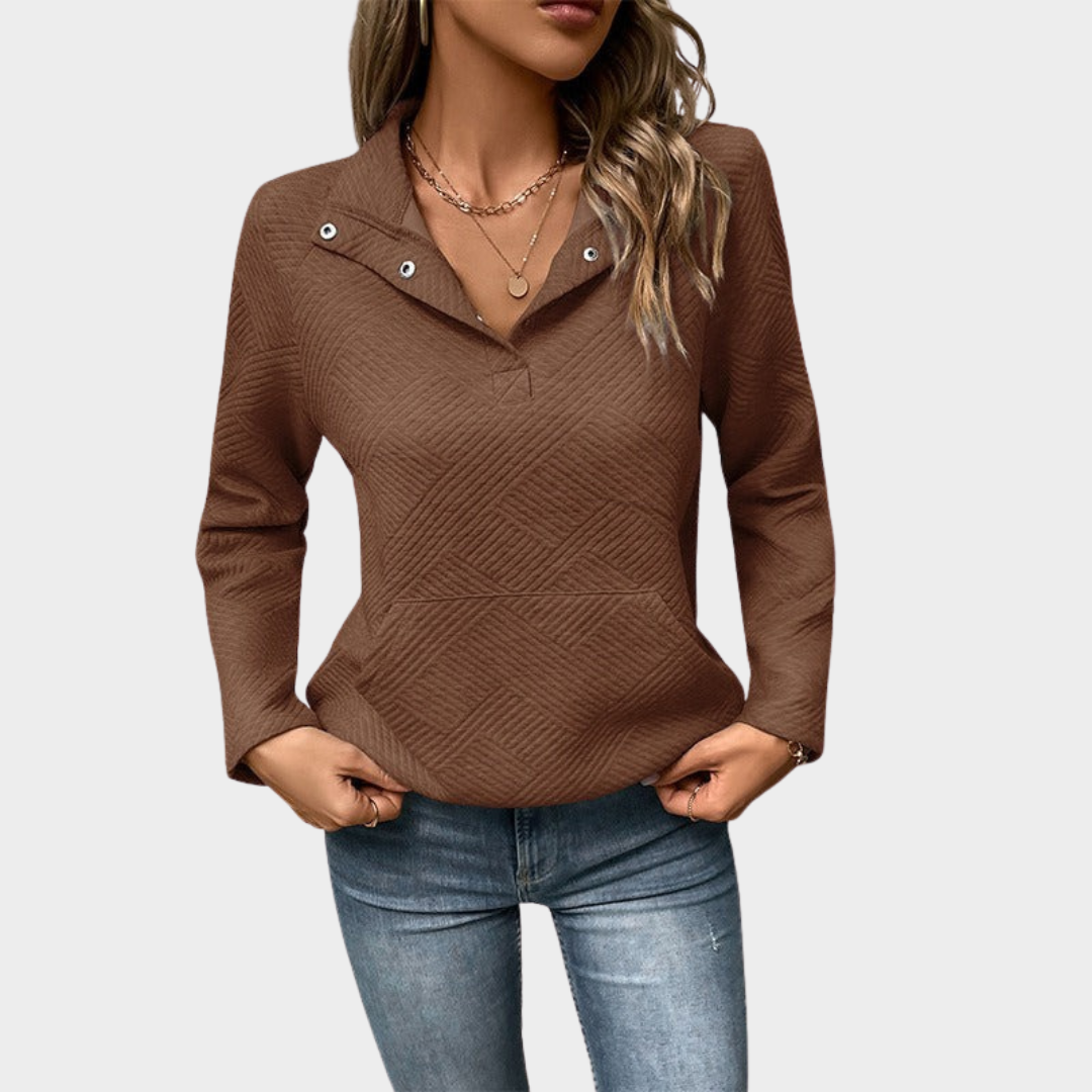 Women’s Loose Fit Long Sleeve Sweatshirt – Casual Vintage Pullover Top Streetwear – Soft Comfortable Fabric – Multiple Colours