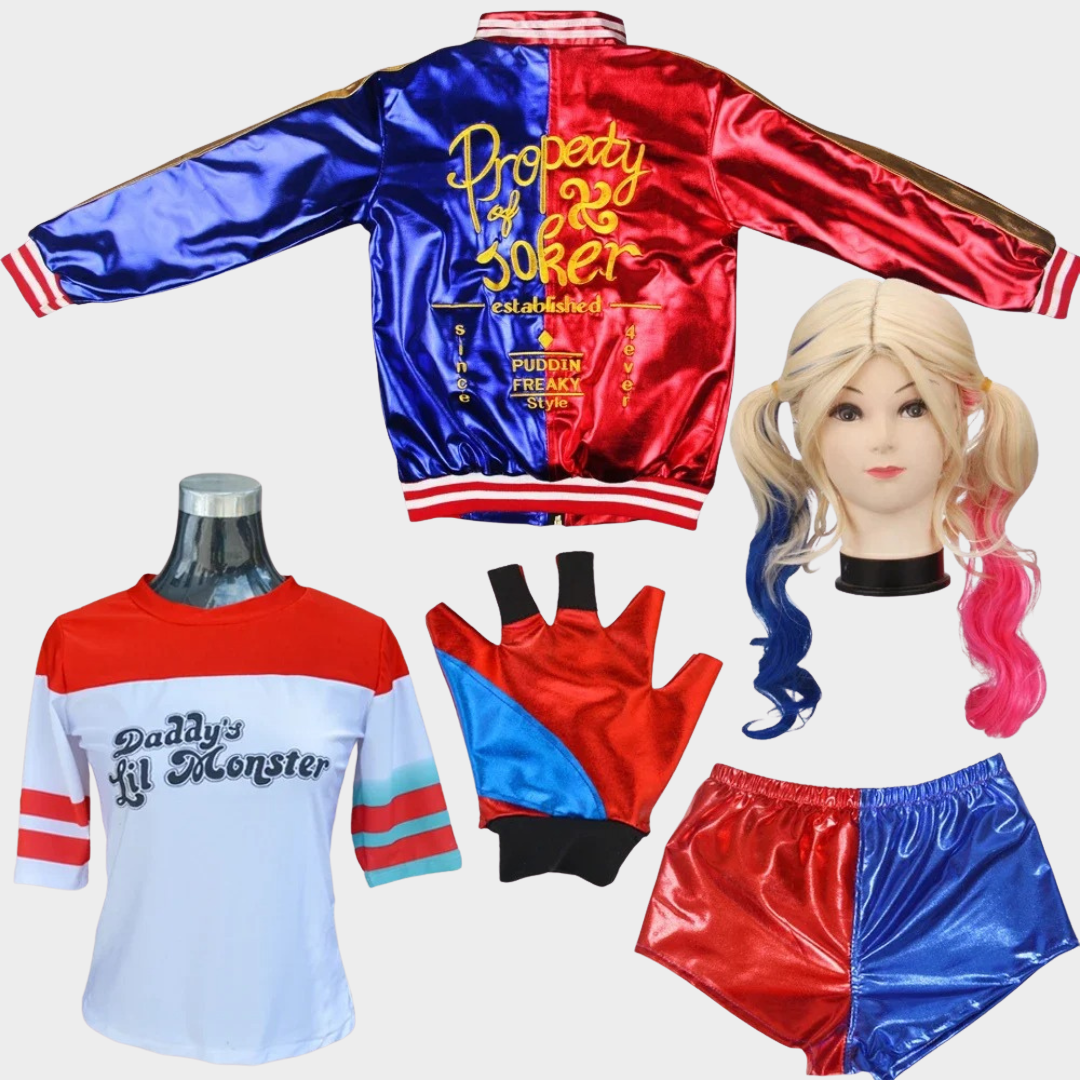 Women Anime Cosplay Costume Set – Halloween Outfit with T-Shirt Jacket and Accessories – Multi-Piece Cosplay Options for Adults & Kids