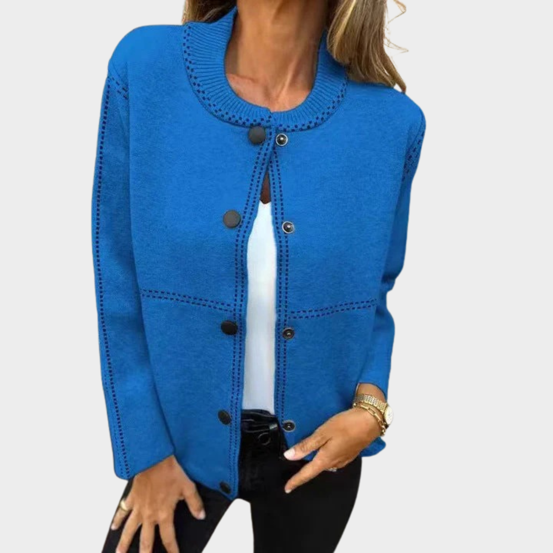 Women’s Relaxed Fit Sweater Jacket – Soft Knit Button-Front Cardigan – Long Sleeve with Pockets – Multiple Colours