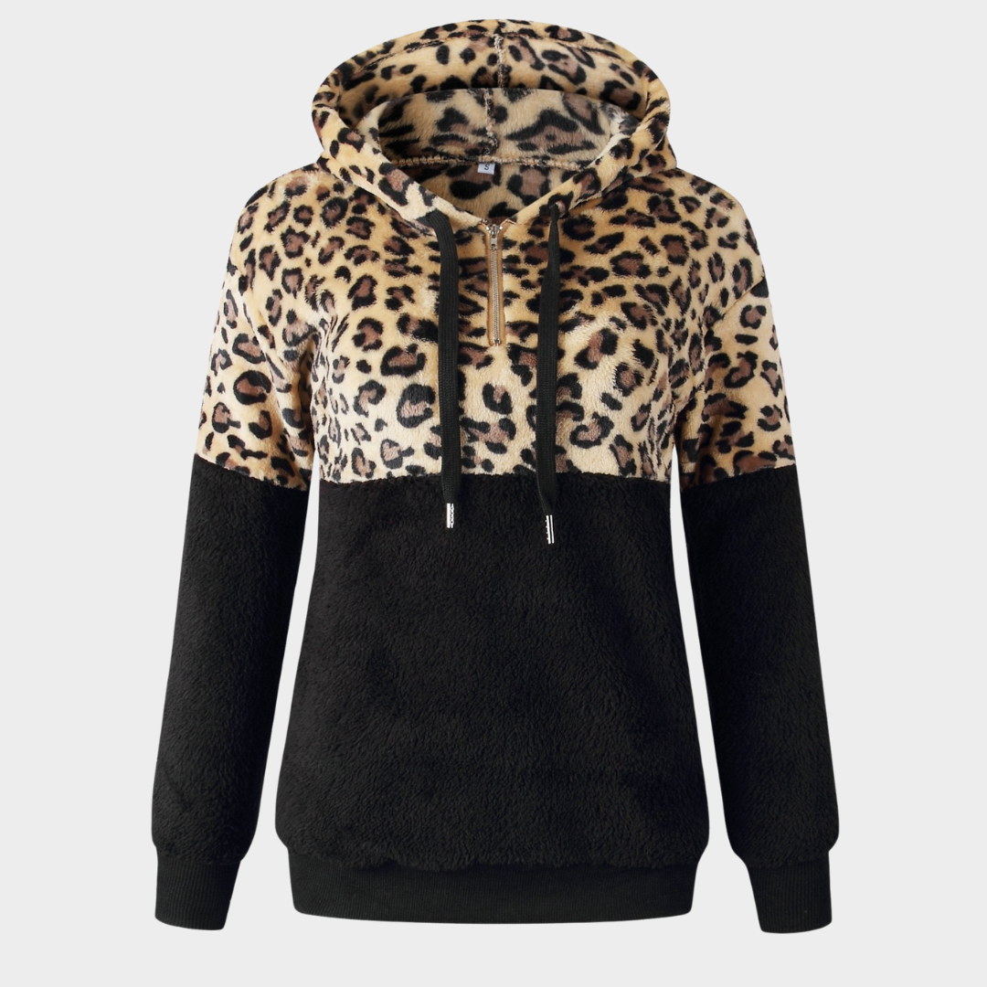 Women's Hooded Teddy Sweatshirt – Fleece – Long Sleeve – Warm & Soft – Multiple Colours