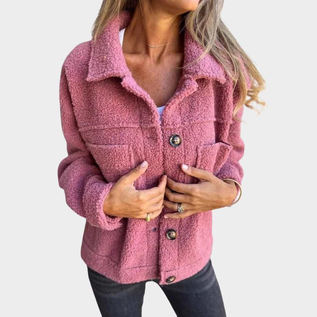 Women’s Cardigan – Single Row Button Knit Sweater – Long Sleeve Patch Pocket – Casual Fashionable Layering Piece – Multiple Colours