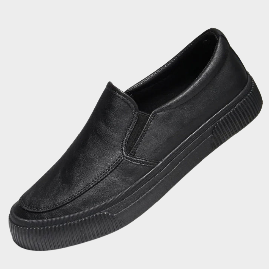 Men's Leather Loafers – Classic Slip-On Dress Shoes – Multiple Colours