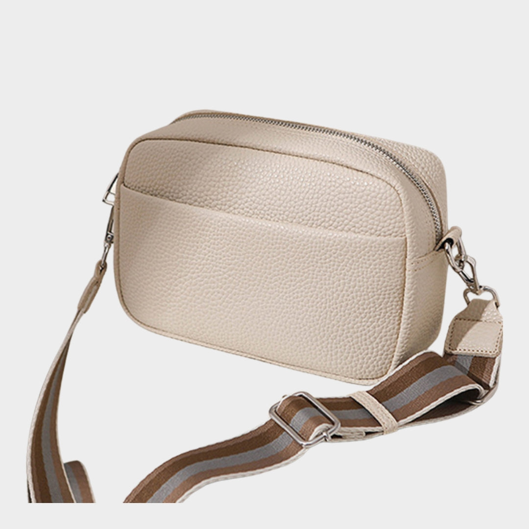 Fashion Women's Small Shoulder Bag - Solid PU Messenger Square Bag in Black, White, Beige