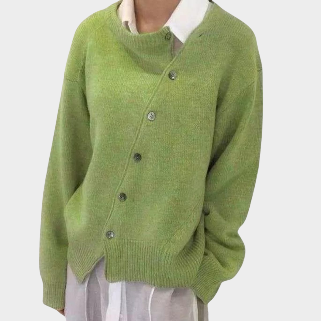 Women's Knitted Sweater – Music Print – Long Sleeve – O-Neck – Irregular Hem – Casual & Stylish – Multiple Colours
