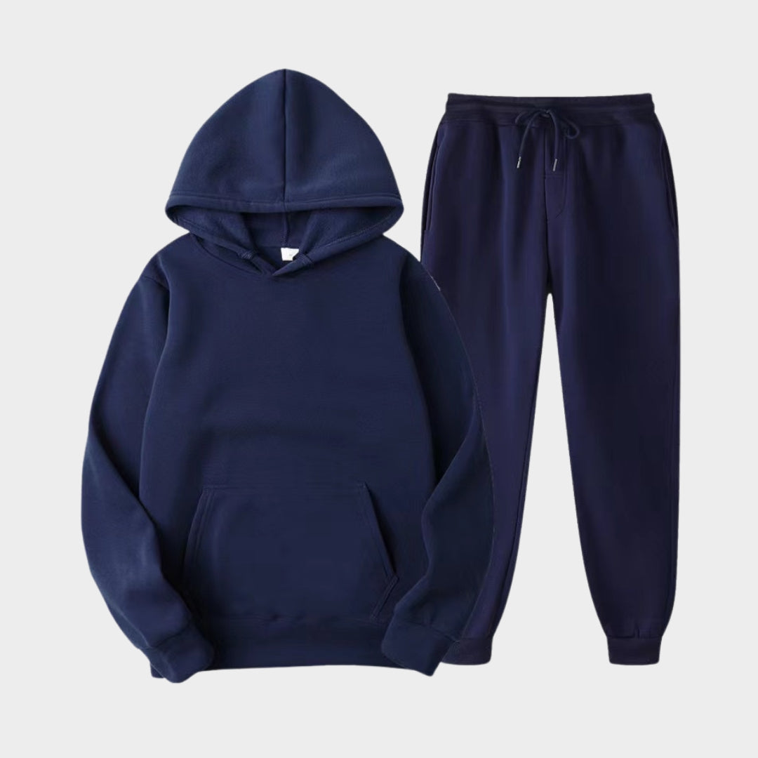 Women's Hoodie and Sweatpants Set - Hooded Sweatshirt and Joggers for Autumn and Winter, Soft and Cozy (Pink, White, and More)