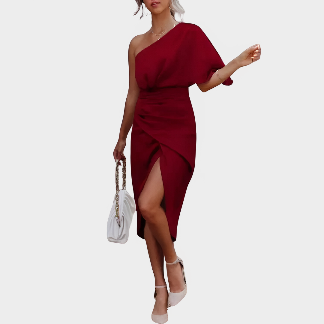Women's Sleeveless Printed Dress - Front Split Casual Maxi Dress - Solid Color Elegant Fit - Multiple Colours