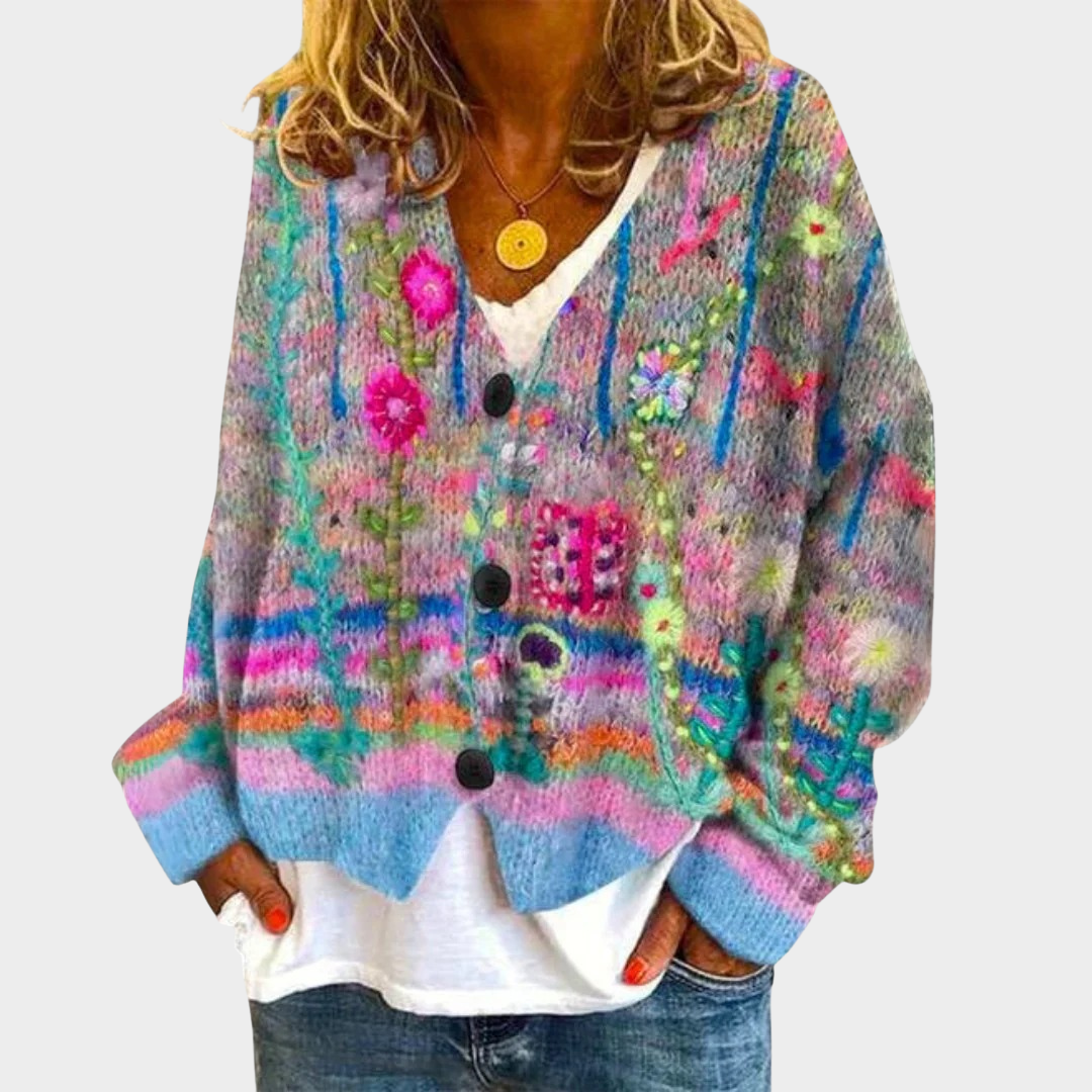 Women’s Warm Cardigan – Long Sleeve Knit Sweater with Relaxed Fit and Stylish Design – Multiple Colours