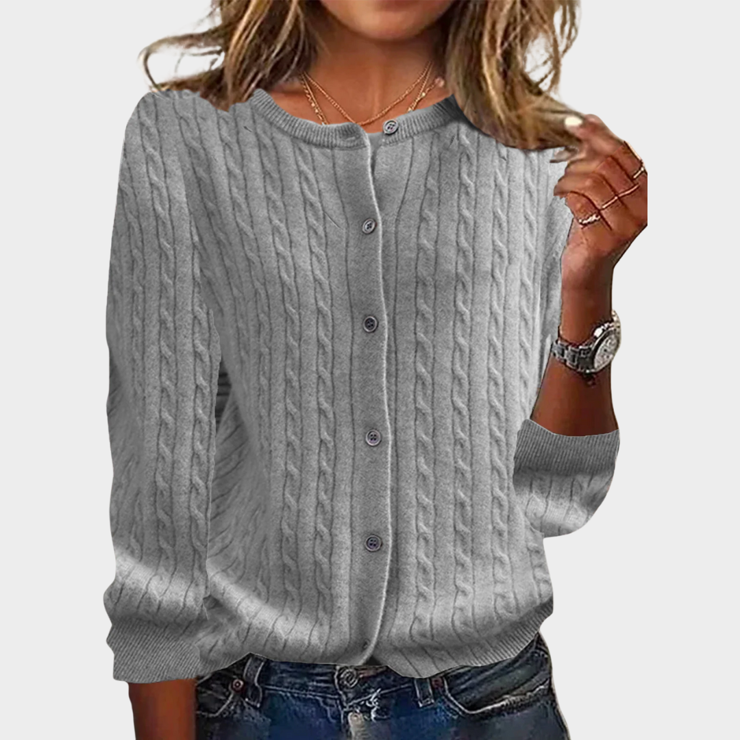 Women’s Knit Cardigan – Lightweight Elegant Streetwear Sweater Coat with Casual Fit – Multiple Colours
