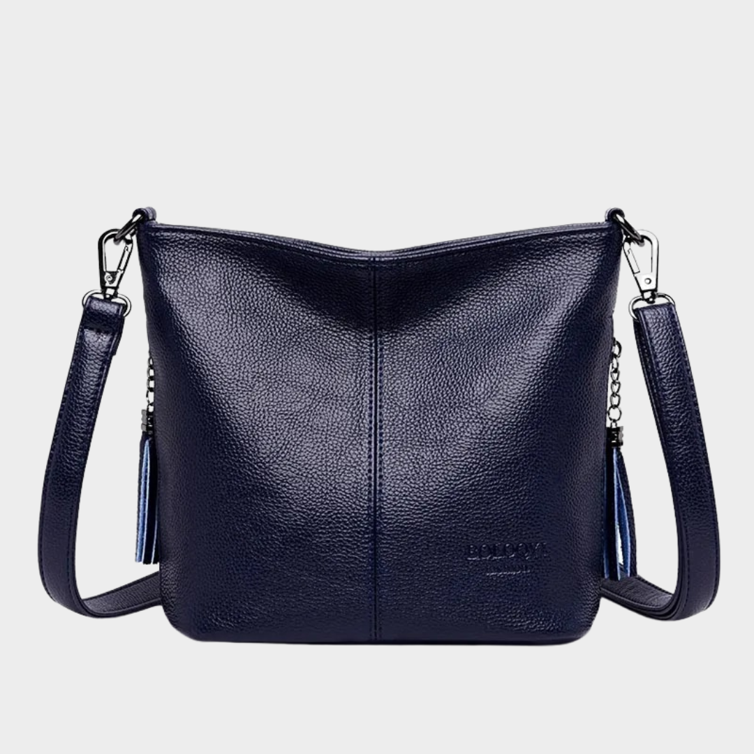 Women Shoulder Crossbody Bag – Genuine Tassels PU Leather Bucket Design – Multiple Colours