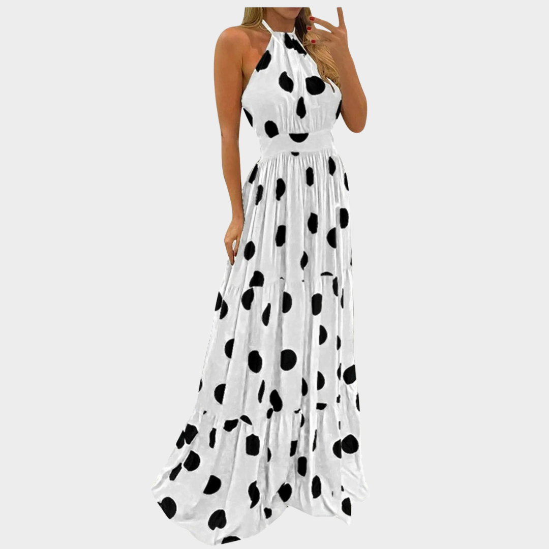 Women's Bohemian Halter Neck Maxi Dress – Digital Print – Loose Fit – Multiple Colours