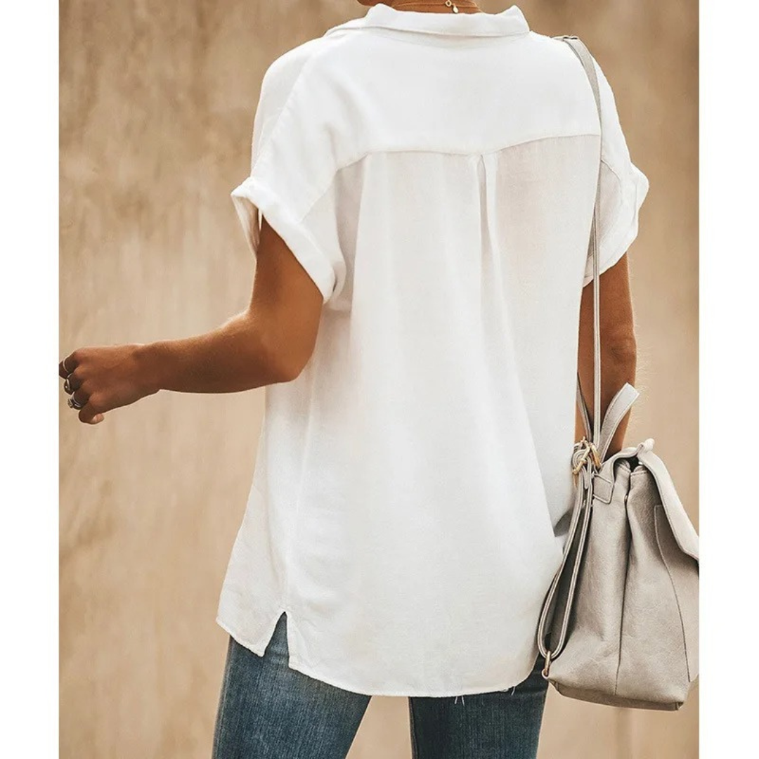Women’s Short Sleeve Cardigan – Button-Front – Solid Colour – Lightweight Comfortable Fit – Multiple Colours