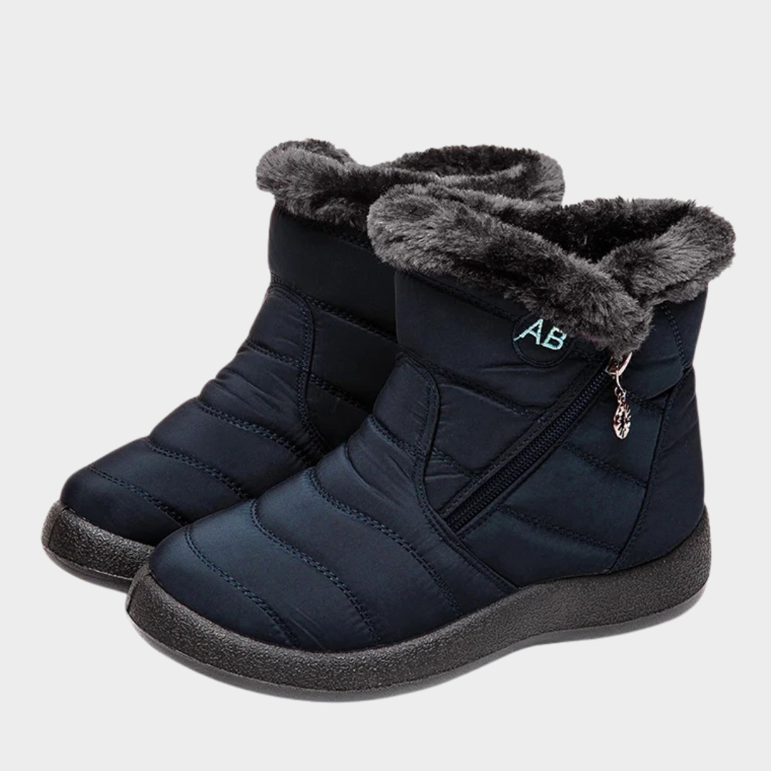 Women’s Snow Boots – Waterproof Winter Ankle Boots with Soft Fur Lining – Comfortable Zipper Design – Anti Slip Sole – Multiple Colours