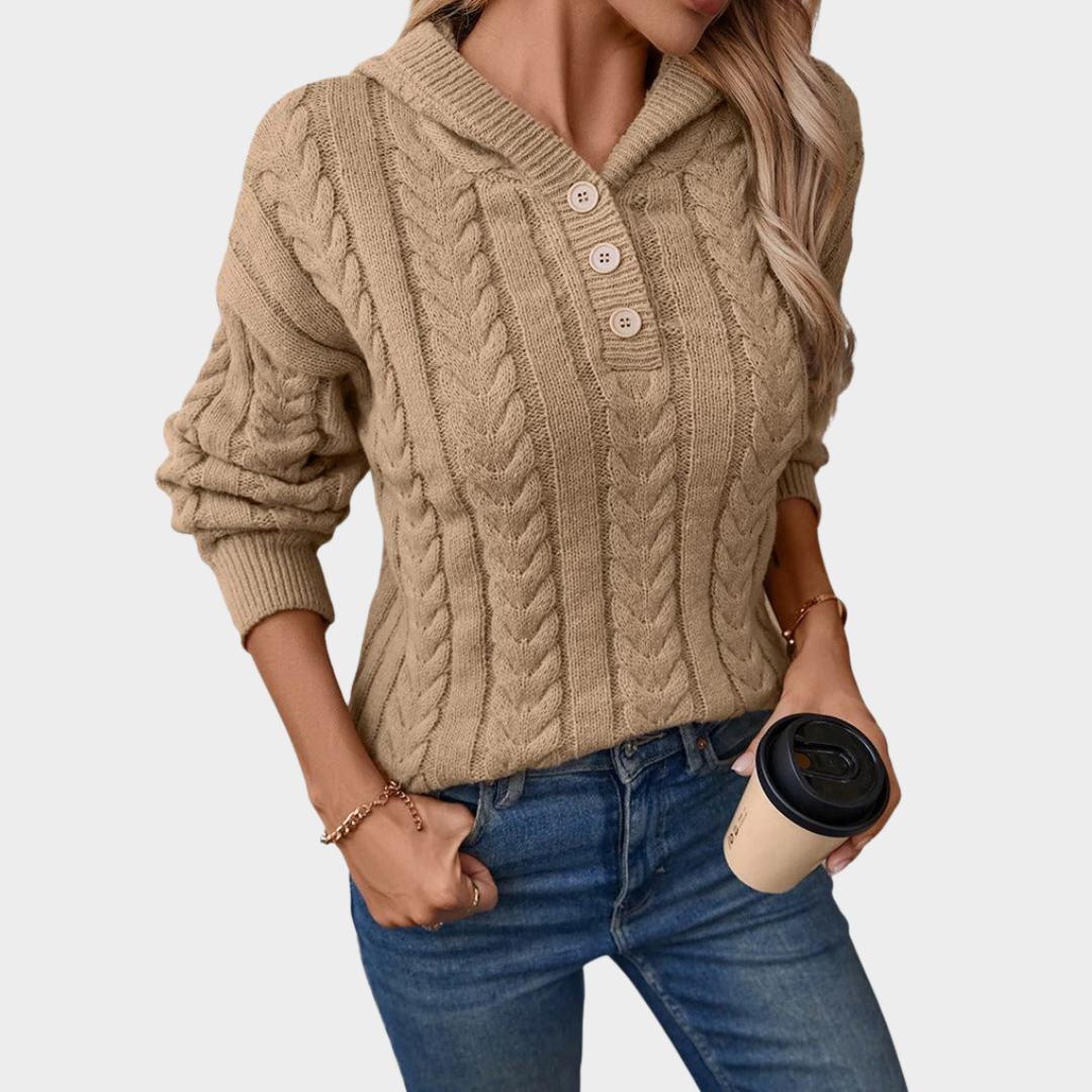 Women Knitted Turtleneck Sweater – Loose Fit Soft Comfortable Pullover Top – Multiple Colours