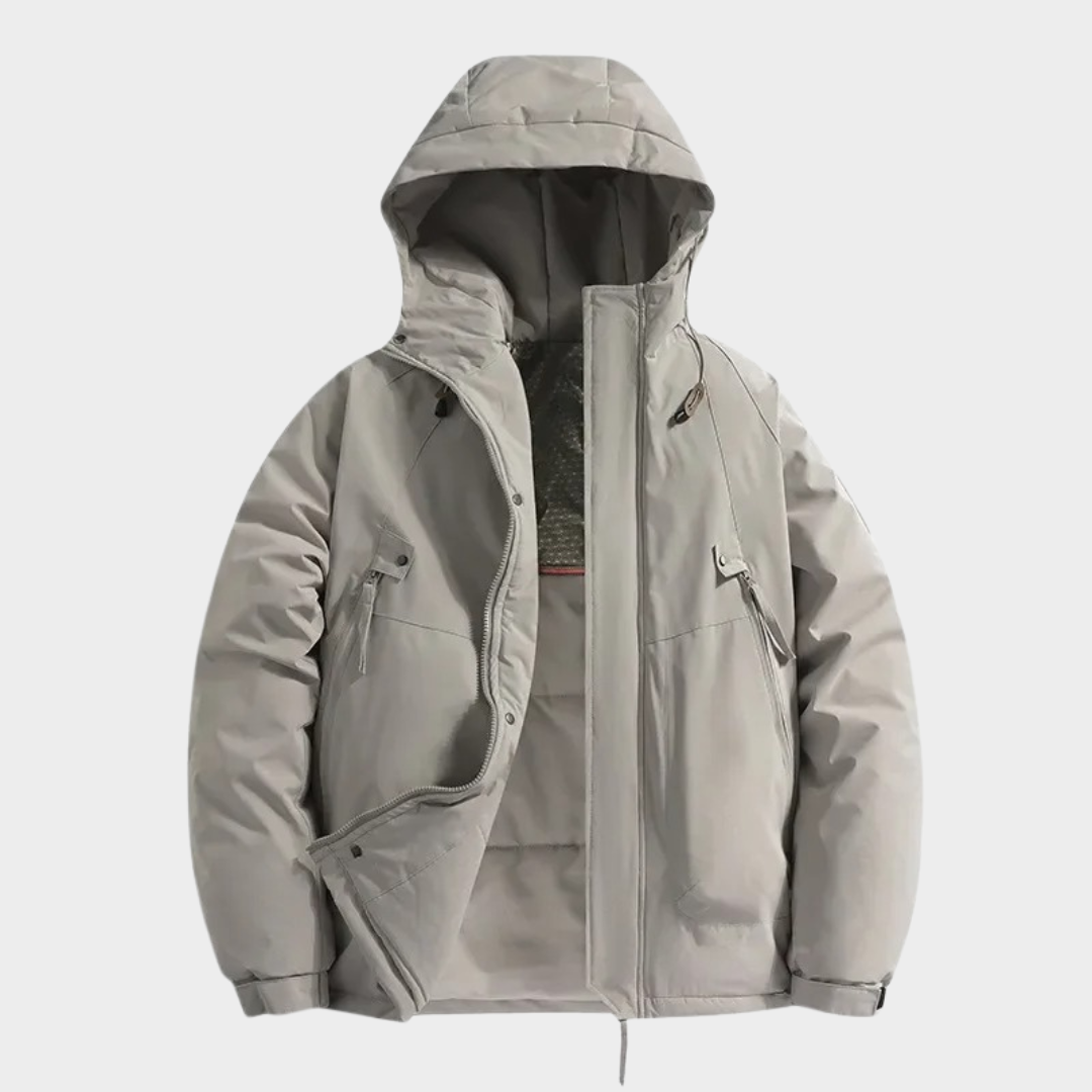 Men’s Hooded Cotton Outdoor Jacket – Windproof Waterproof Sports Mountaineering Coat – Multiple Colours