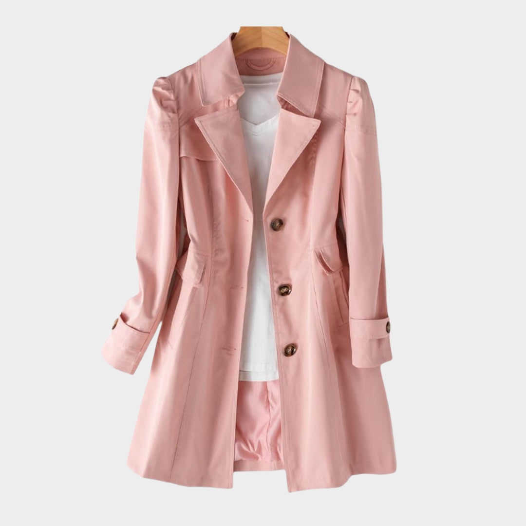 Spring Autumn Women’s Trench Coat – Mid-Length, Single-Breasted - Multiple Colours