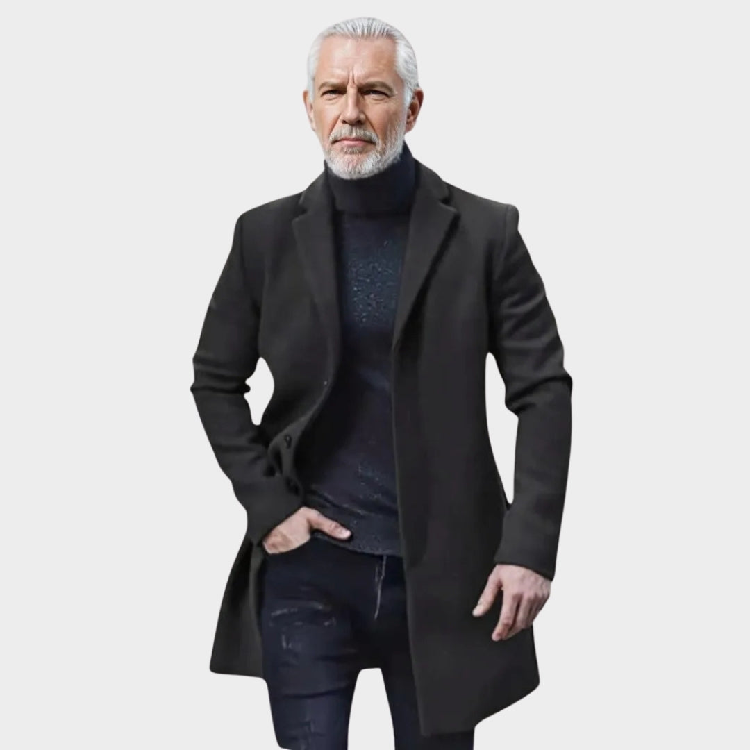 Men's Streetwear Jacket - Solid Color Lapel Wool Coat, Single Breasted Casual Outerwear, Black, Brown, and More