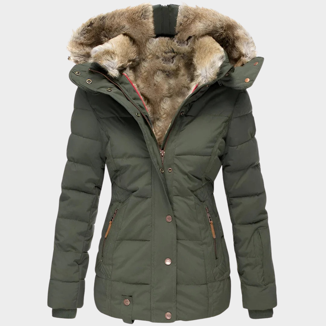 Women’s Hooded Puffer Jacket – Slim Fit Design with Insulating Padding and Modern Winter Style – Multiple Colours