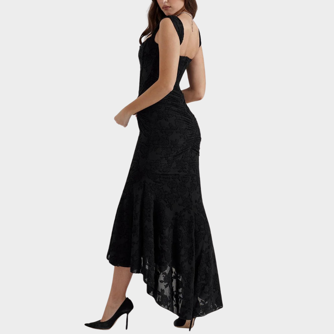 Women’s Slim Fit French Tank Dress – Lace Detail with Tailored Silhouette – Lightweight Sleeveless Design – Multiple Colours